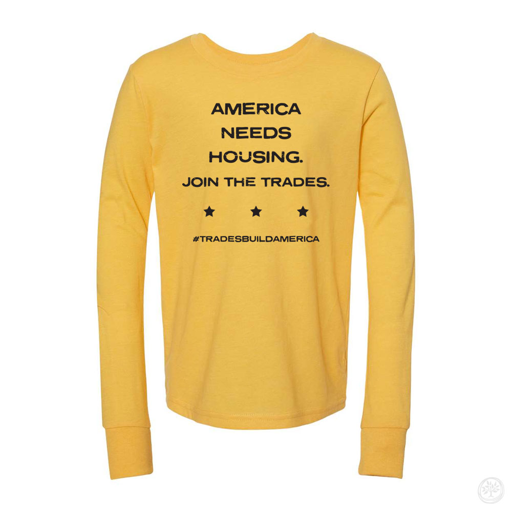 Housing, YOUTH Bella + Canvas CVC Long Sleeve Tee